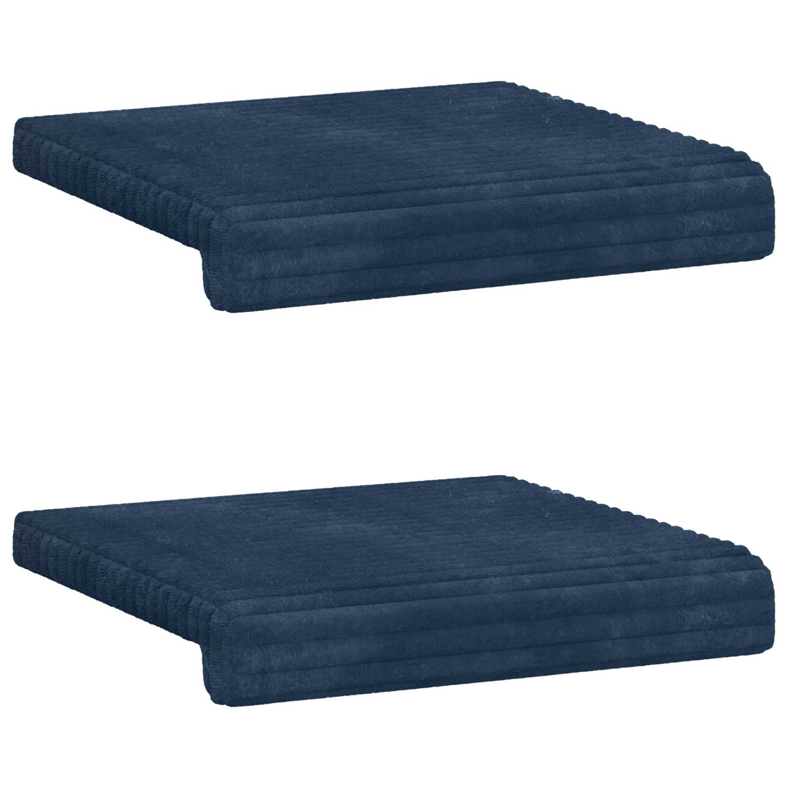 vidaXL Bankkussen 2 st Pluche Corduroy Antraciet Diepte 35 cm