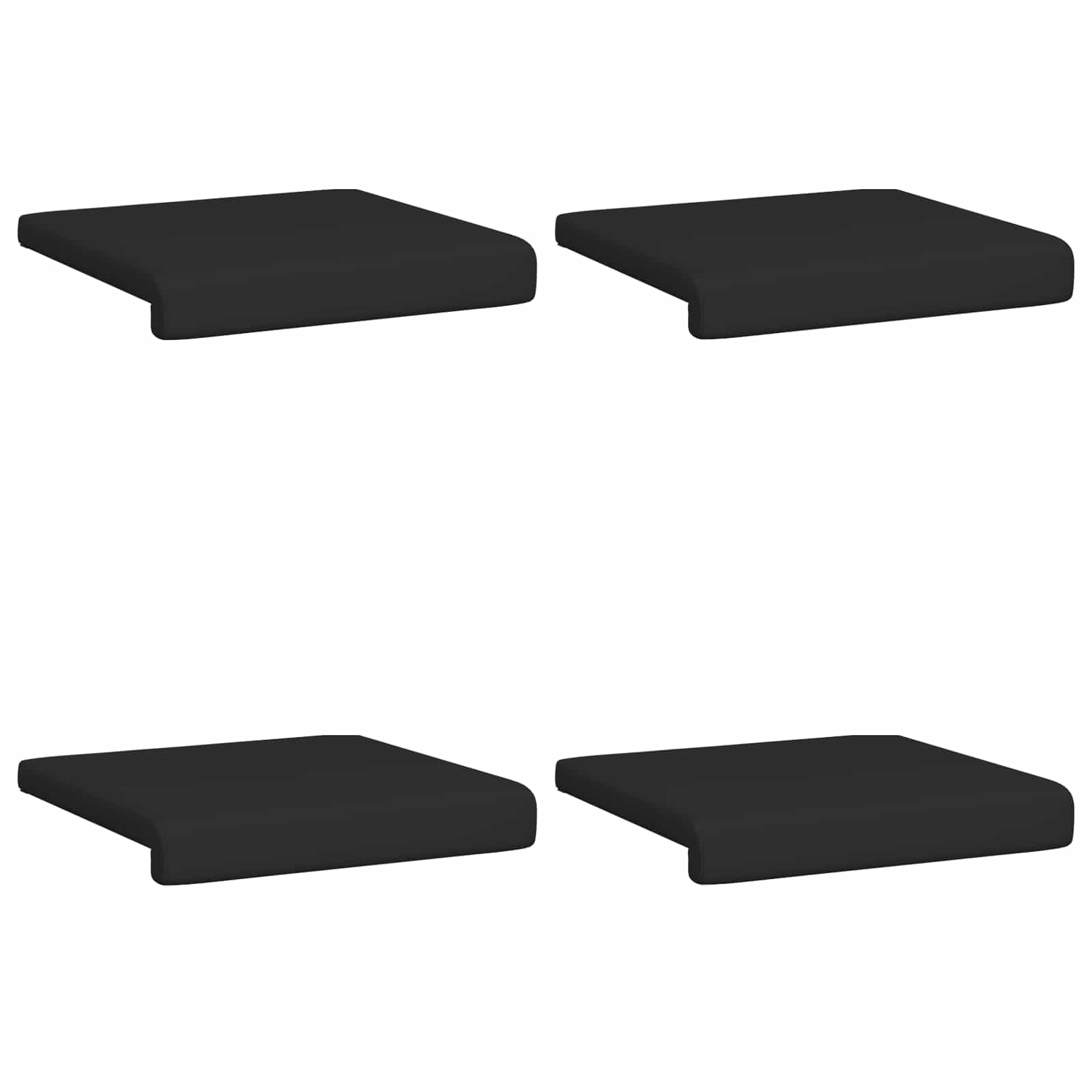 vidaXL Bankkussen 2 st Kunstleer Zwart Diepte 35 cm