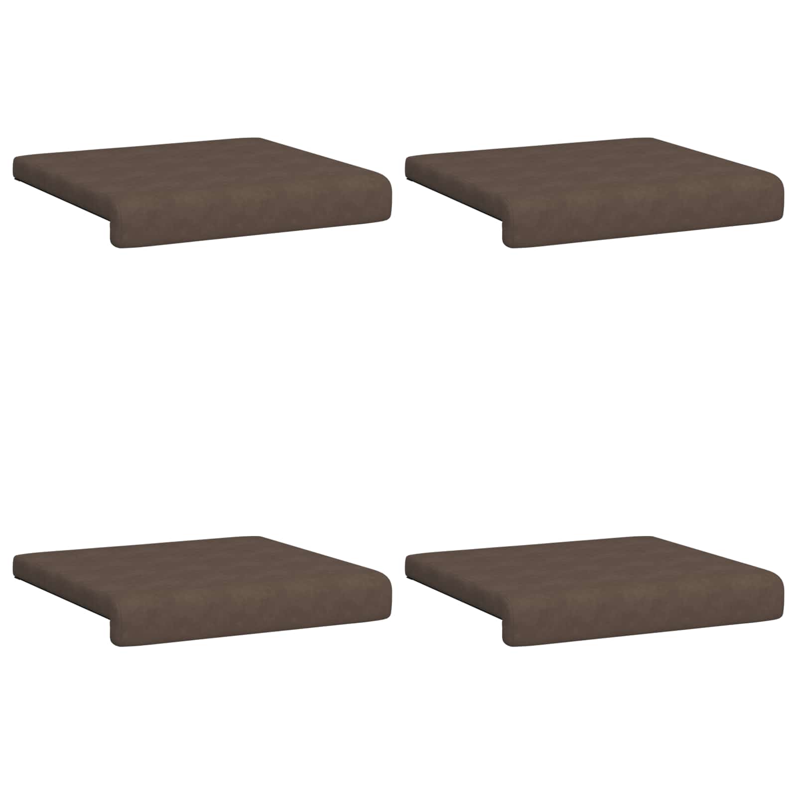 vidaXL Bankkussen 2 st Microvezel Bruin Diepte 35 cm