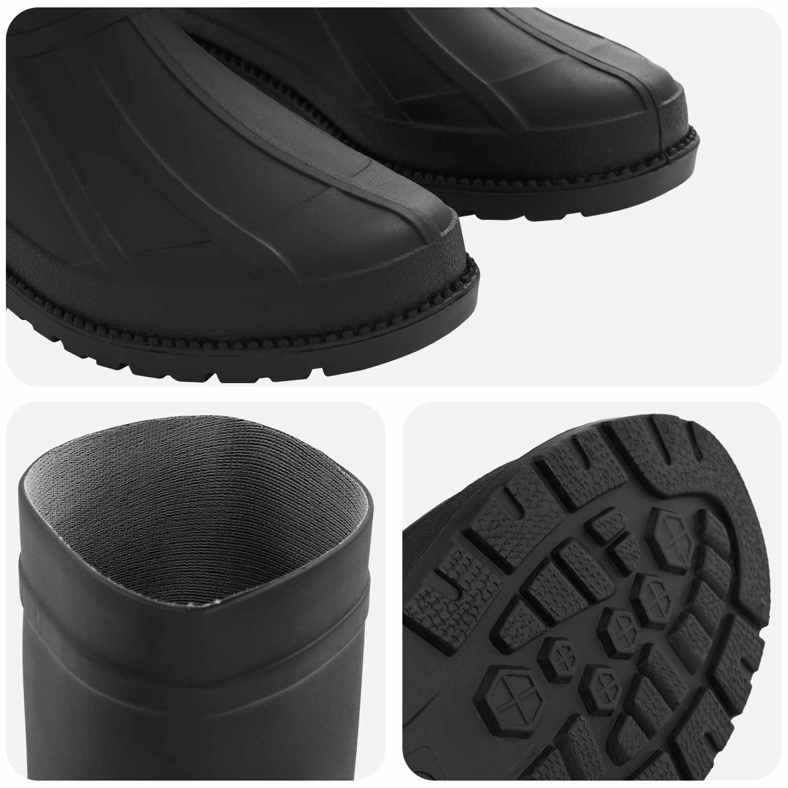 vidaXL Regenlaarzen PVC Maat 38 Zwart