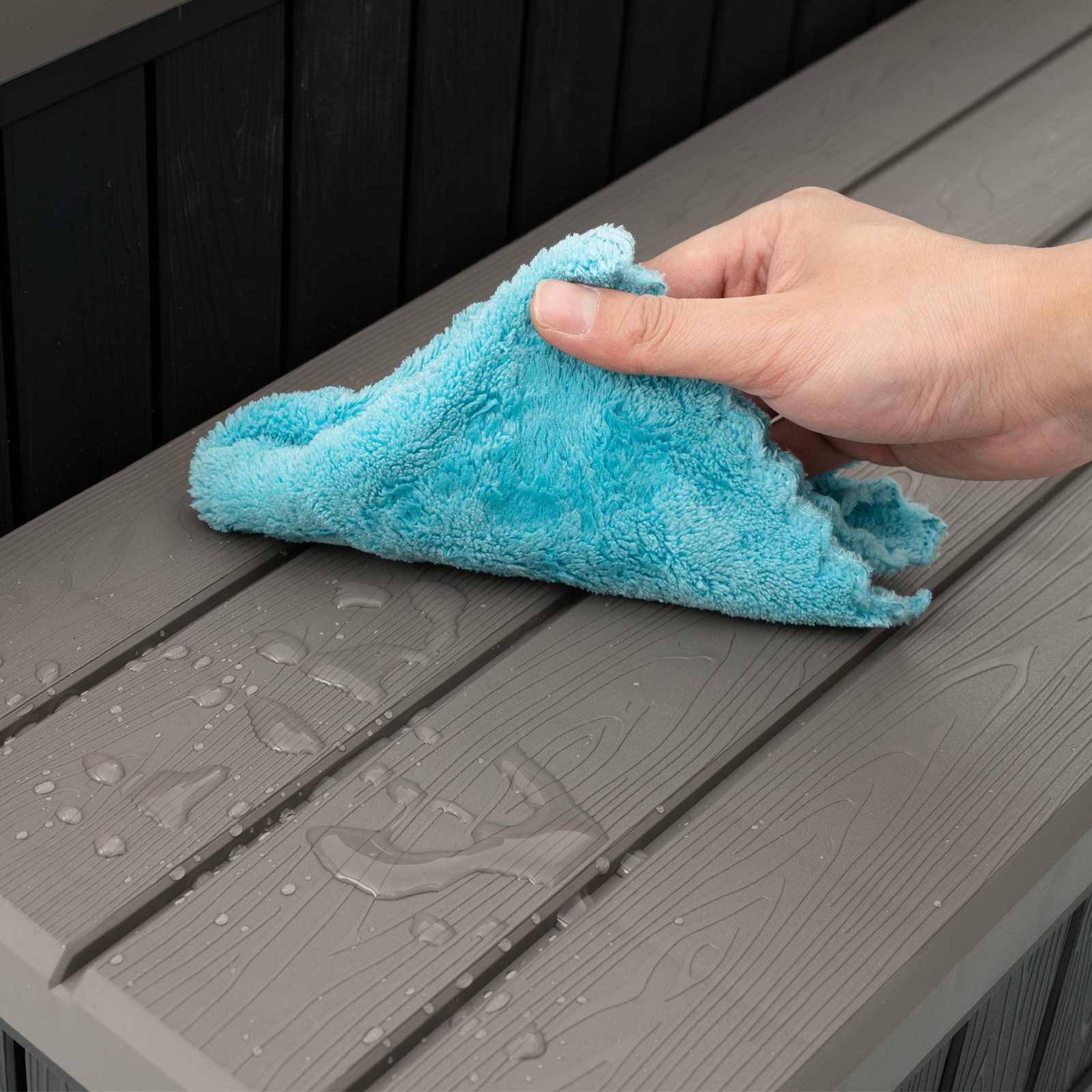 vidaXL Hottub-opstap met Opbergruimte 2-traps Bruin en Grijs PP