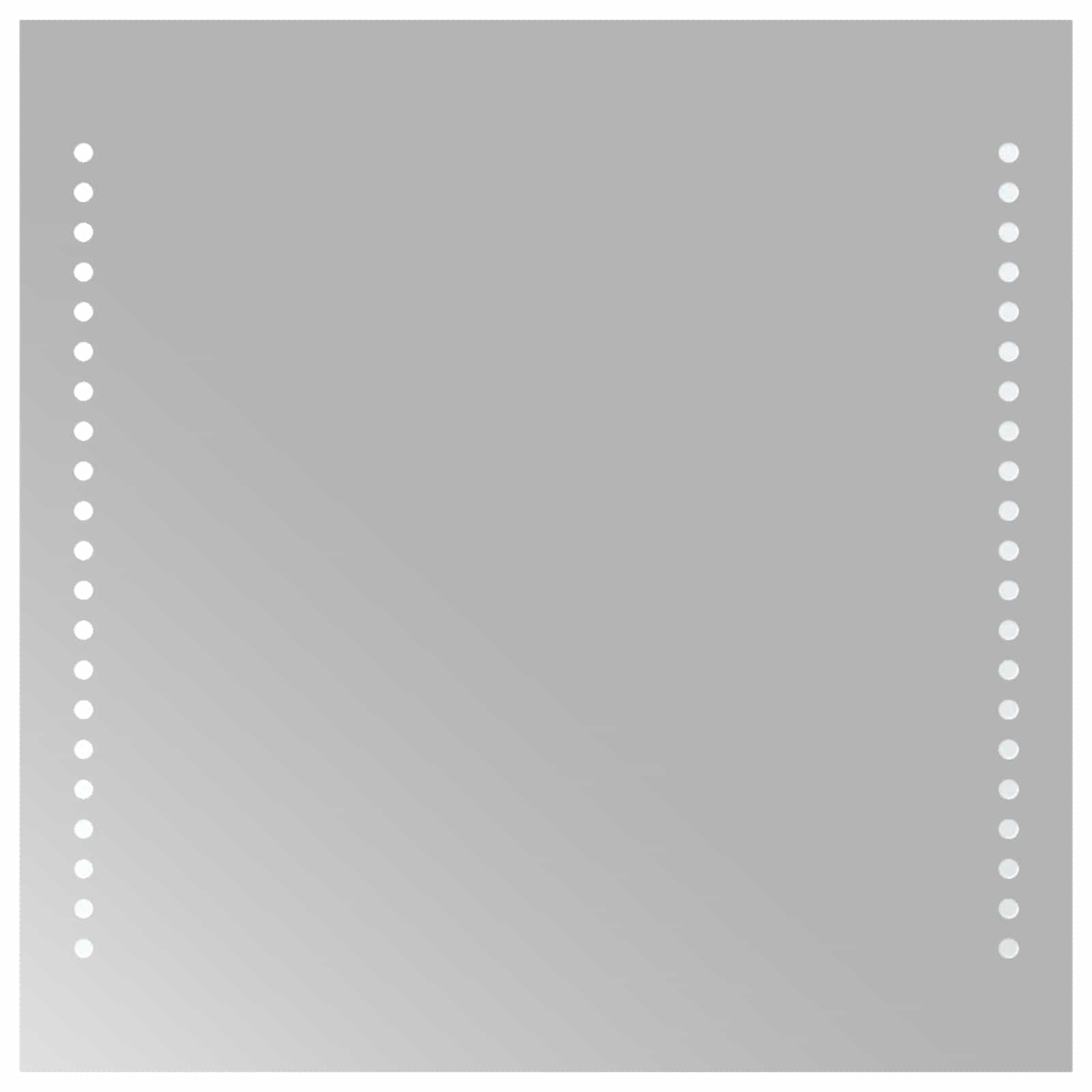 vidaXL LED Badkamer Spiegel Transparant 40 x 40 cm gehard glas