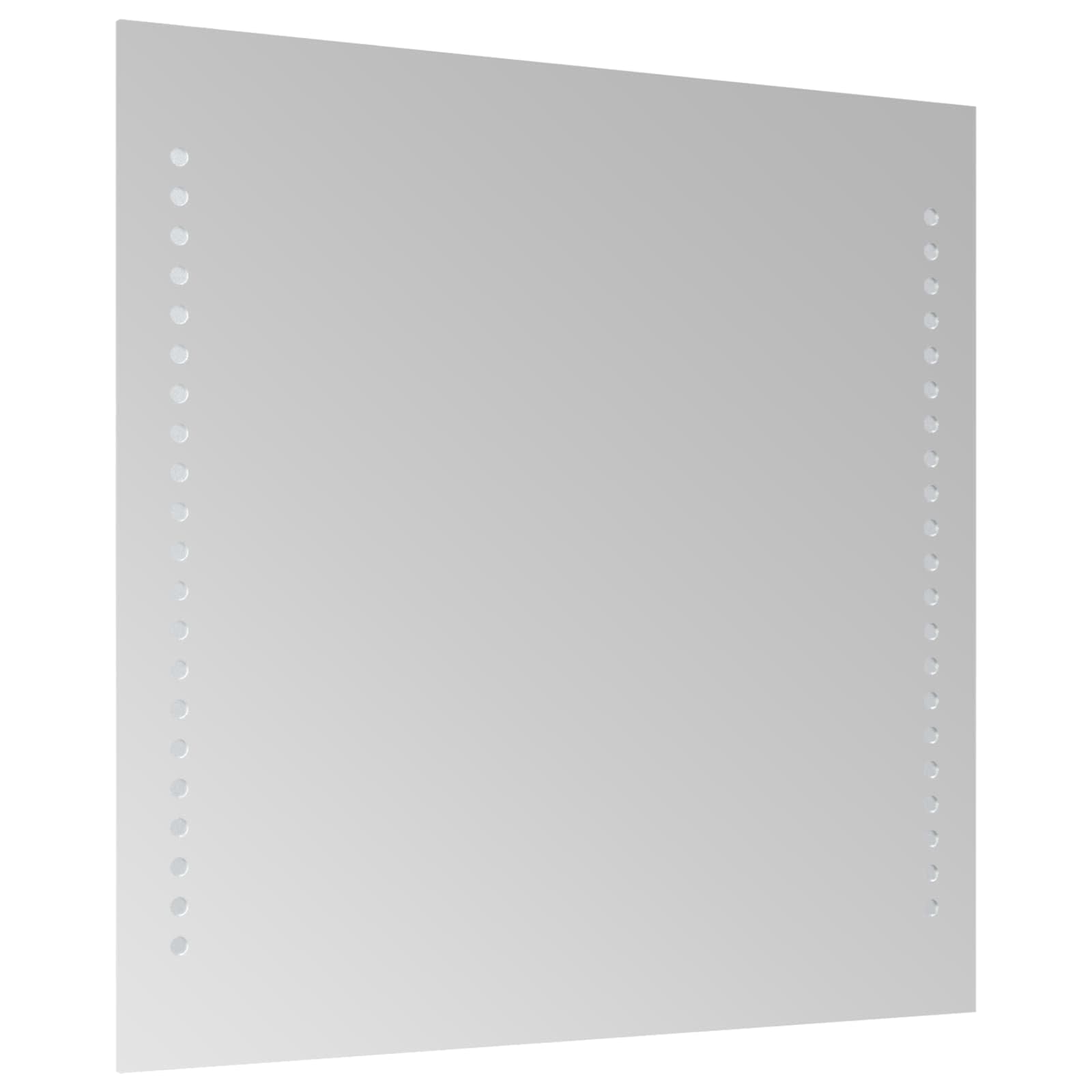 vidaXL LED Badkamer Spiegel Transparant 40 x 40 cm gehard glas