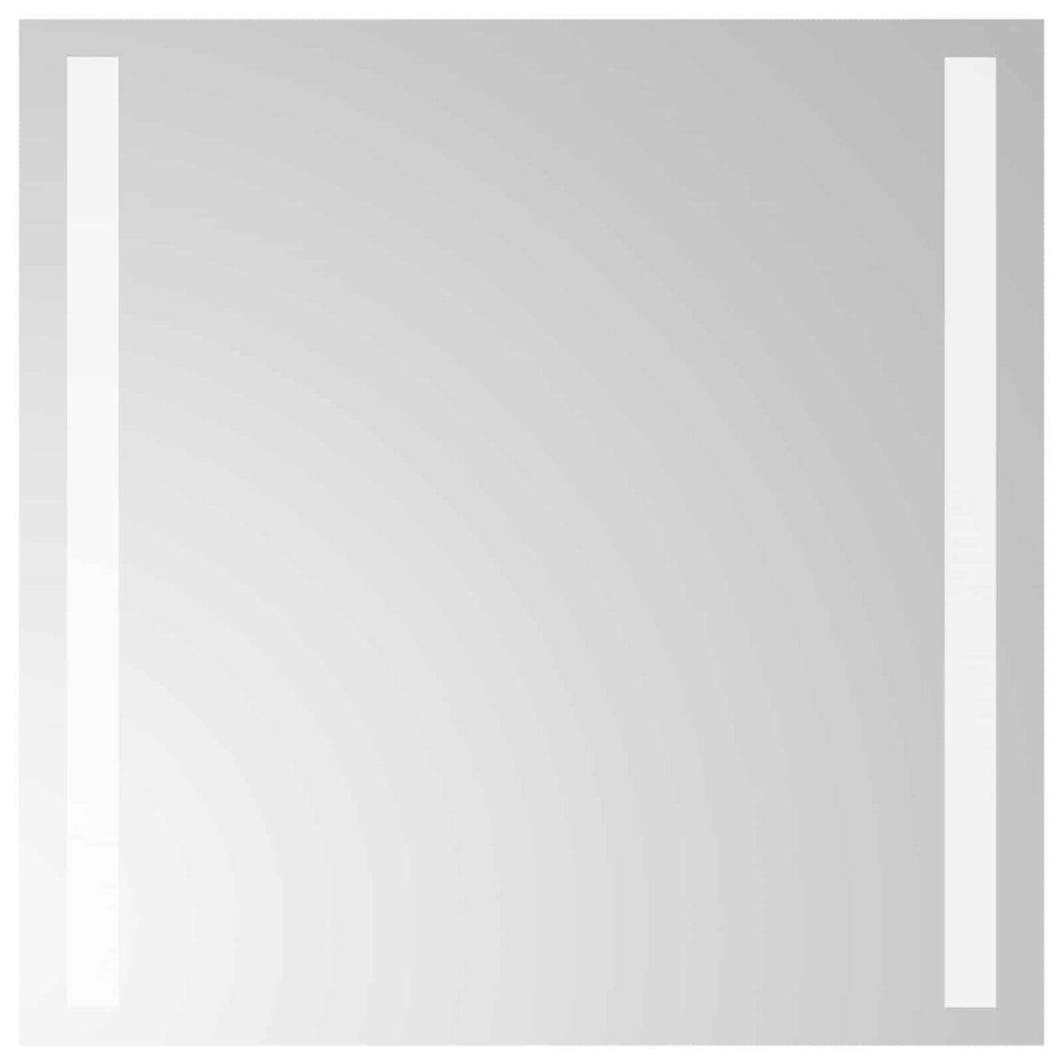 vidaXL LED Badkamer Spiegel Transparant 40 x 40 cm gehard glas