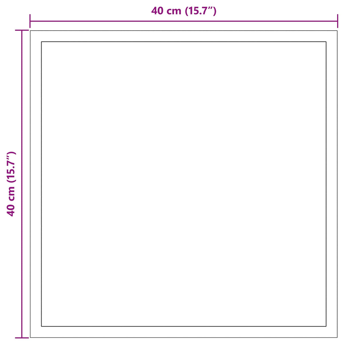 vidaXL LED Badkamer Spiegel Transparant 40 x 40 cm gehard glas
