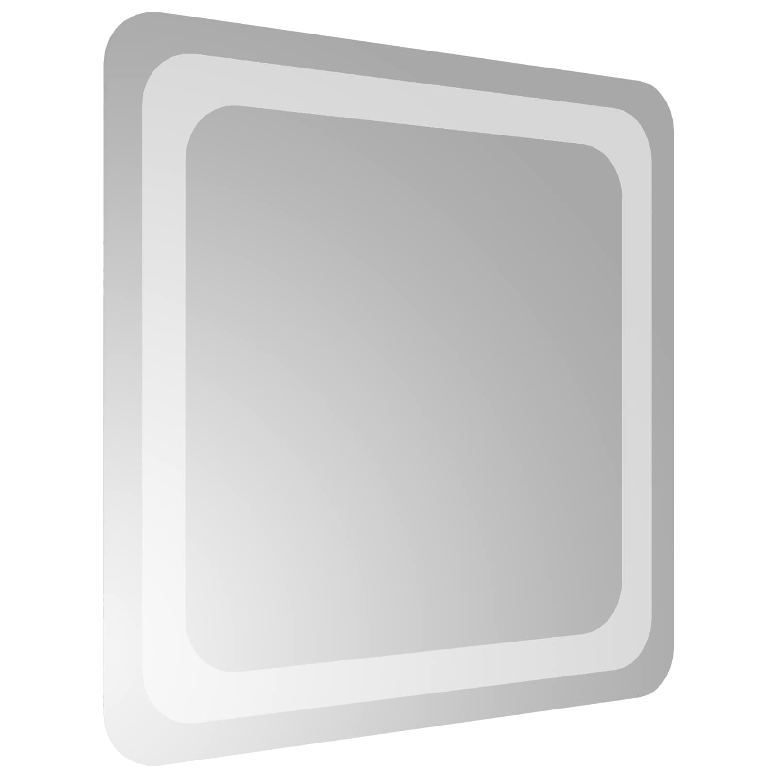 vidaXL LED Badkamer Spiegel Transparant 40 x 40 cm gehard glas