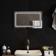 vidaXL LED Badkamer Spiegel Transparant 50 x 30 cm gehard glas