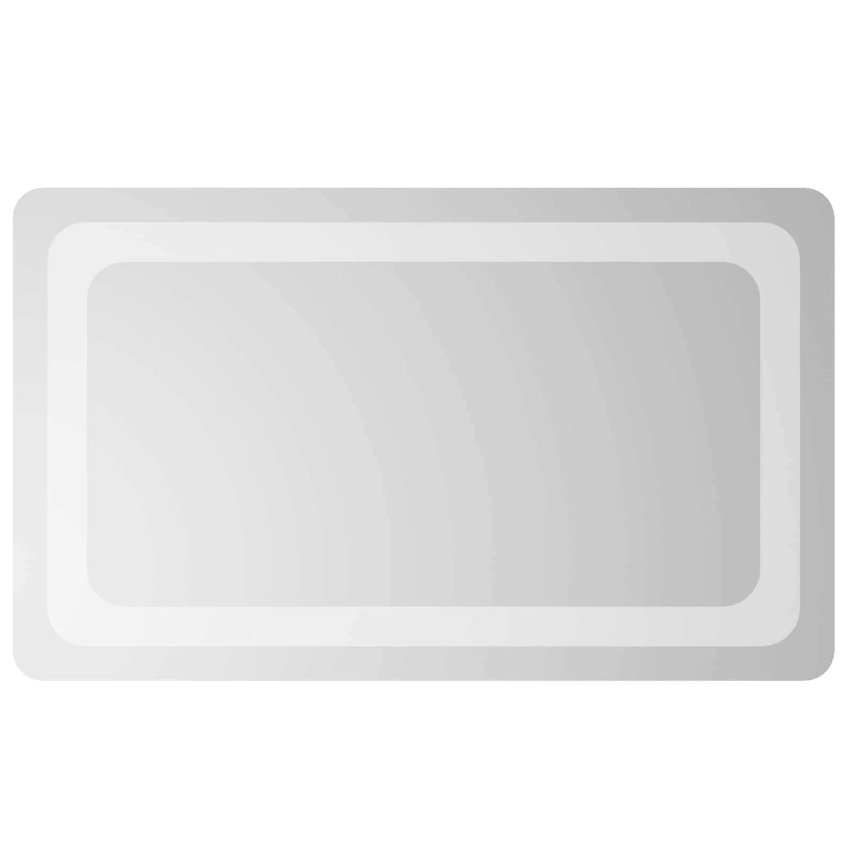 vidaXL LED Badkamer Spiegel Transparant 50 x 30 cm gehard glas