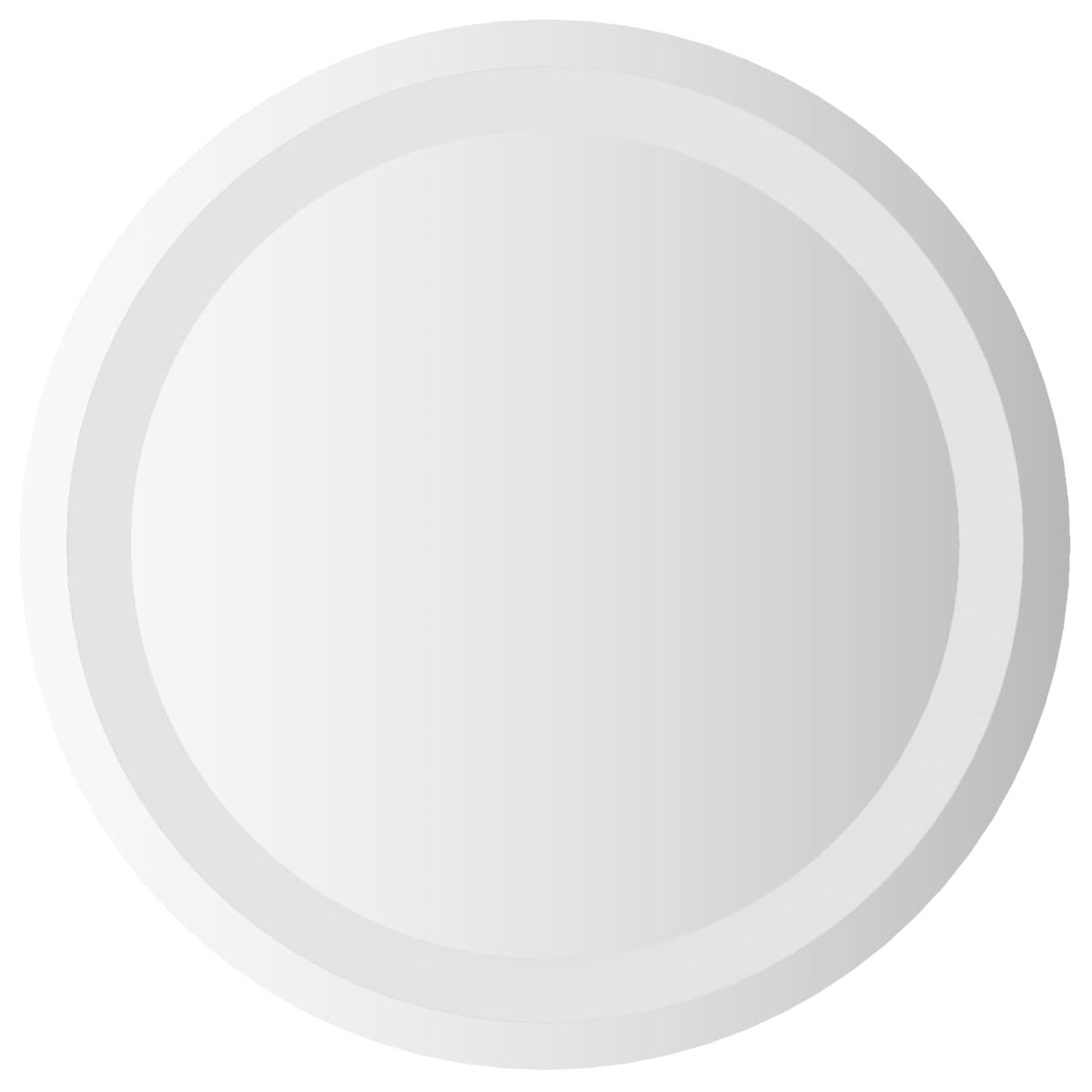 vidaXL LED Badkamer Spiegel Transparant Ø 40 cm gehard glas