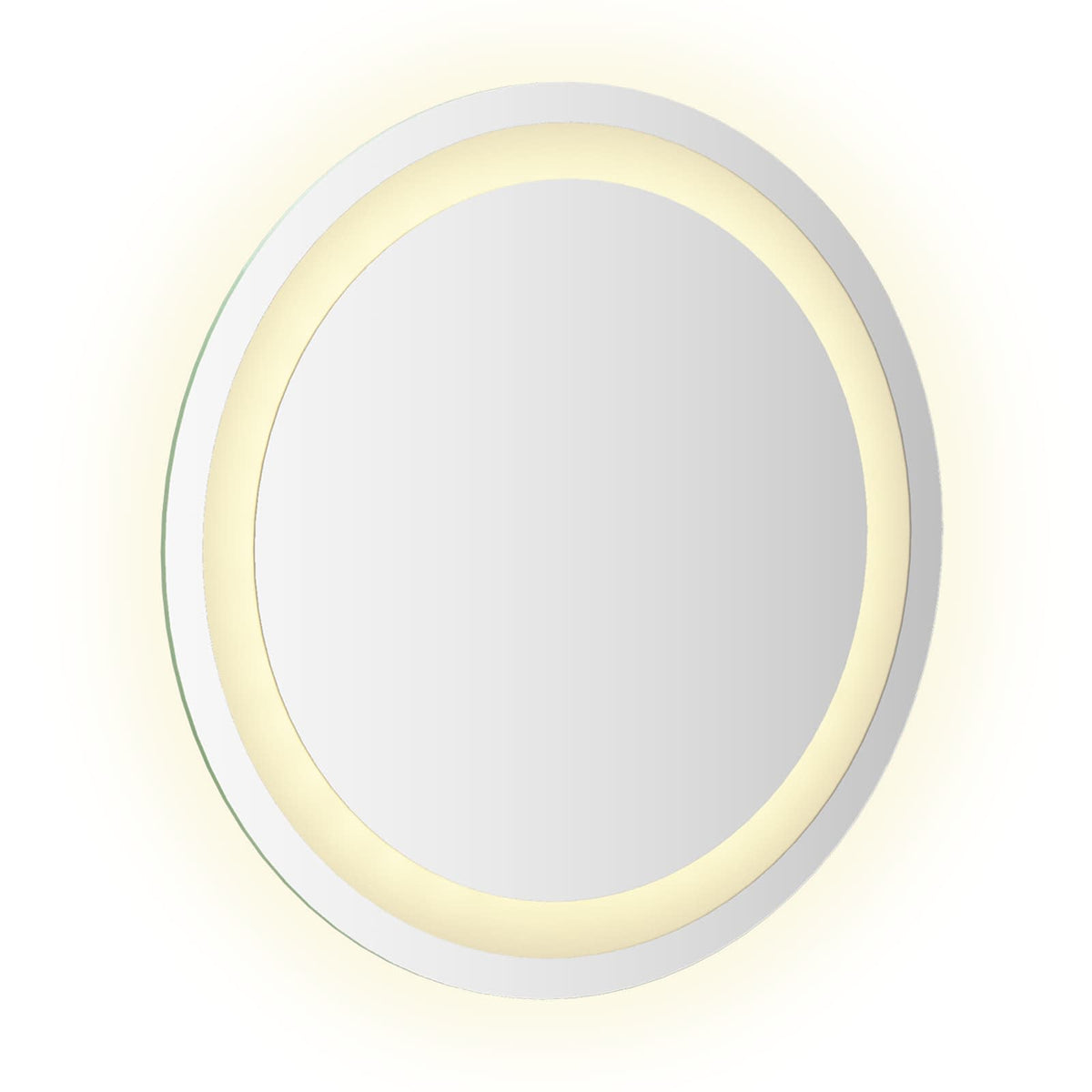 vidaXL LED Badkamer Spiegel Transparant Ø 40 cm gehard glas