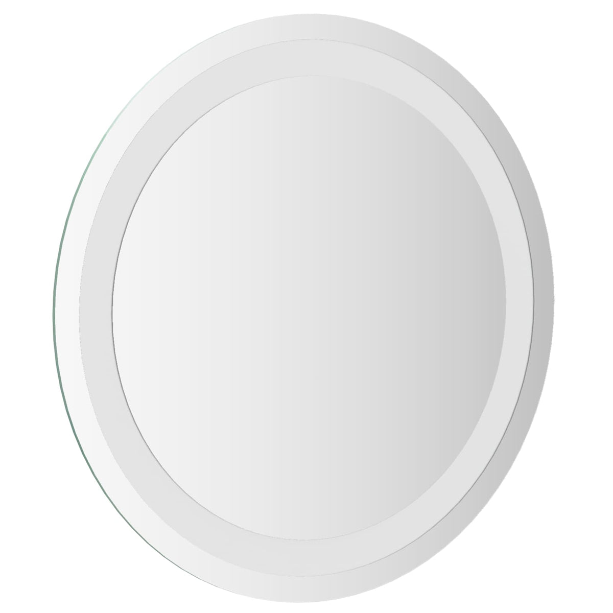vidaXL LED Badkamer Spiegel Transparant Ø 40 cm gehard glas