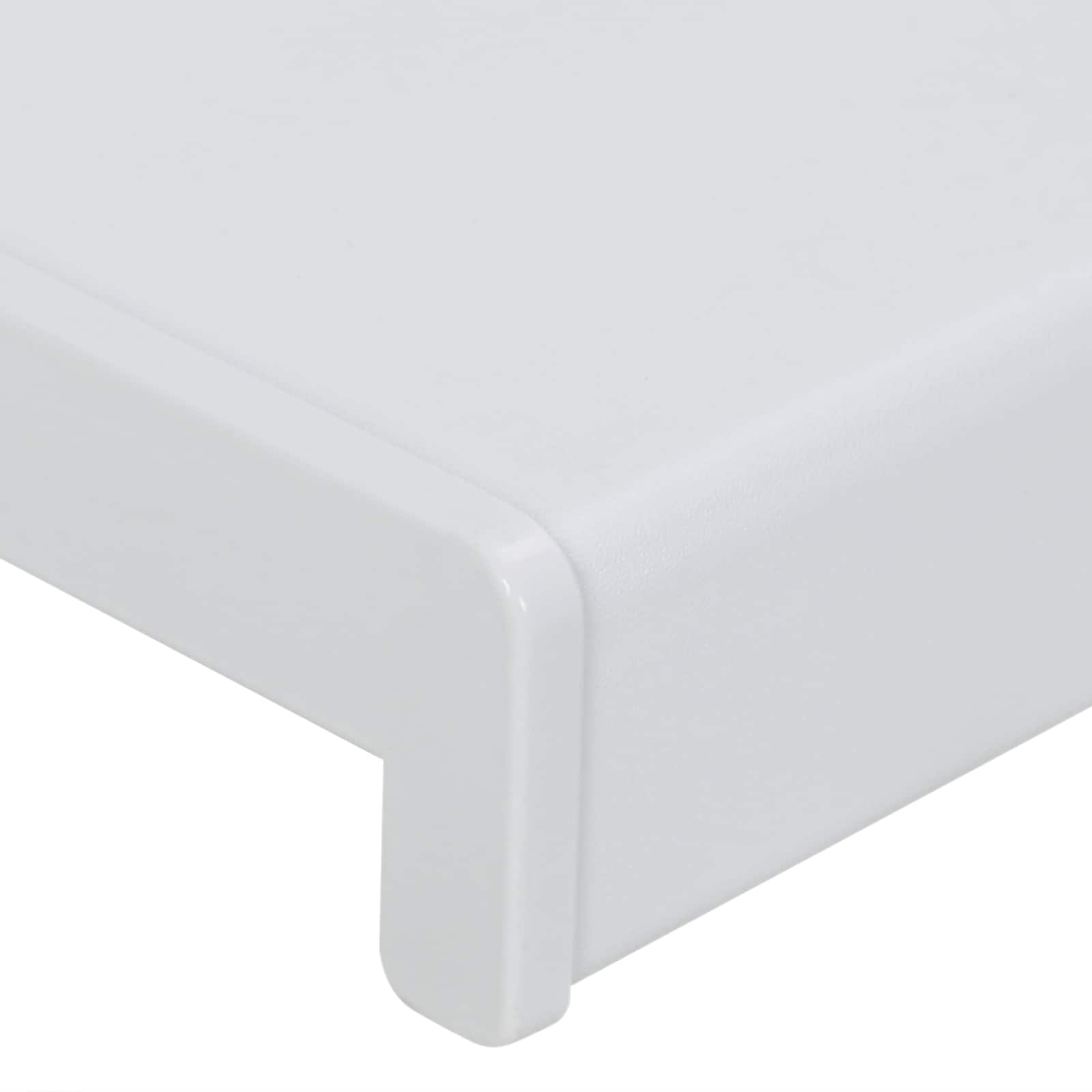 vidaXL Raamsokkel Wit 80 x 10 x 4,5 cm PVC gemengd met UPVC