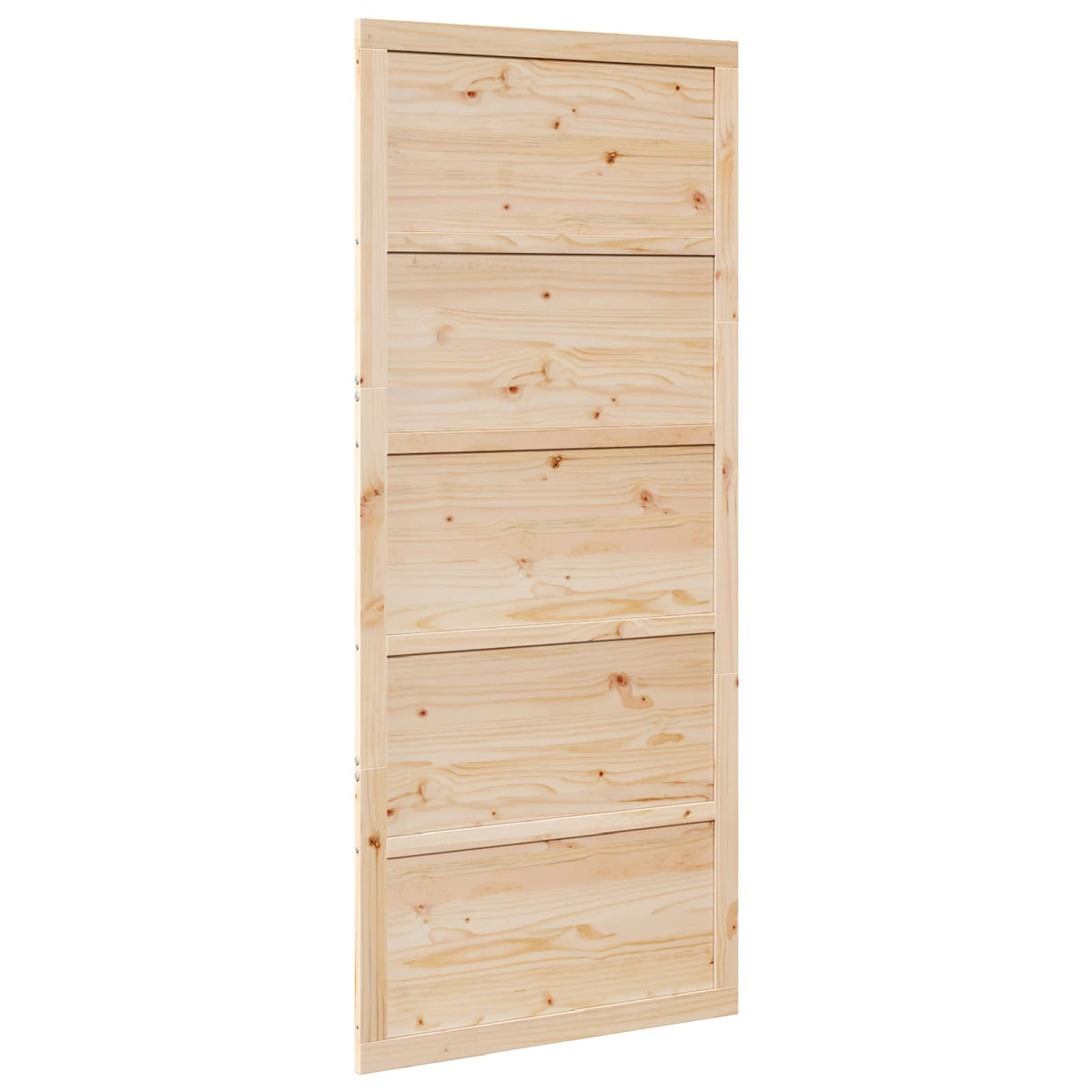 vidaXL Schuifdeur Wit 100x208 cm Massief Hout Vuren