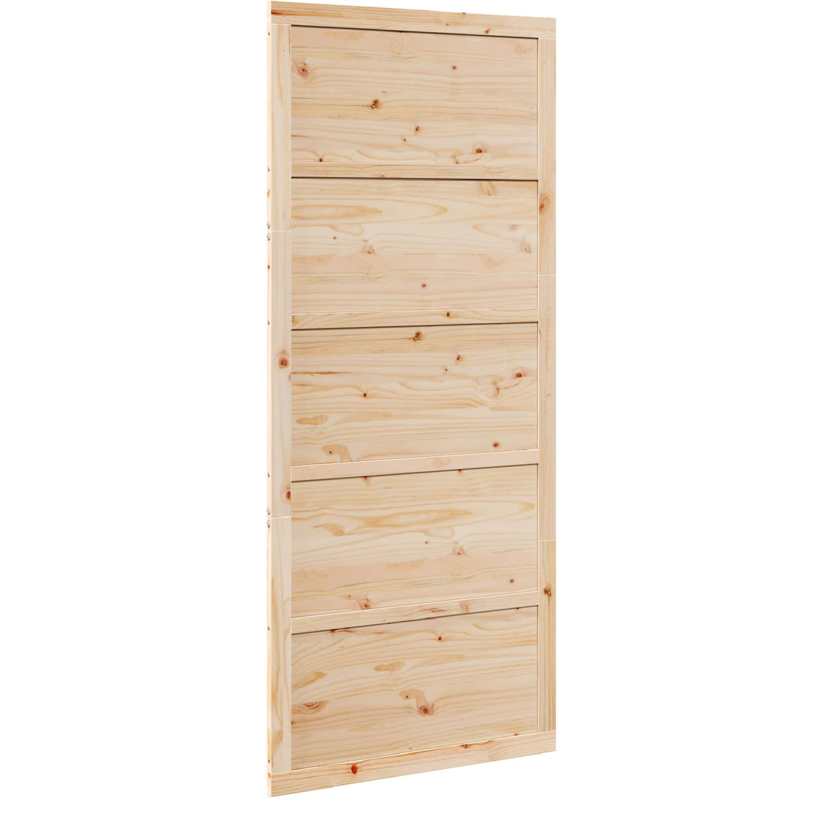 vidaXL Schuifdeur Wit 100x208 cm Massief Hout Vuren