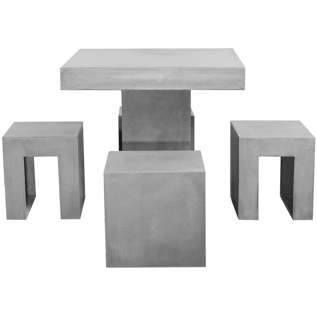 vidaXL 5-delige Tuinset beton