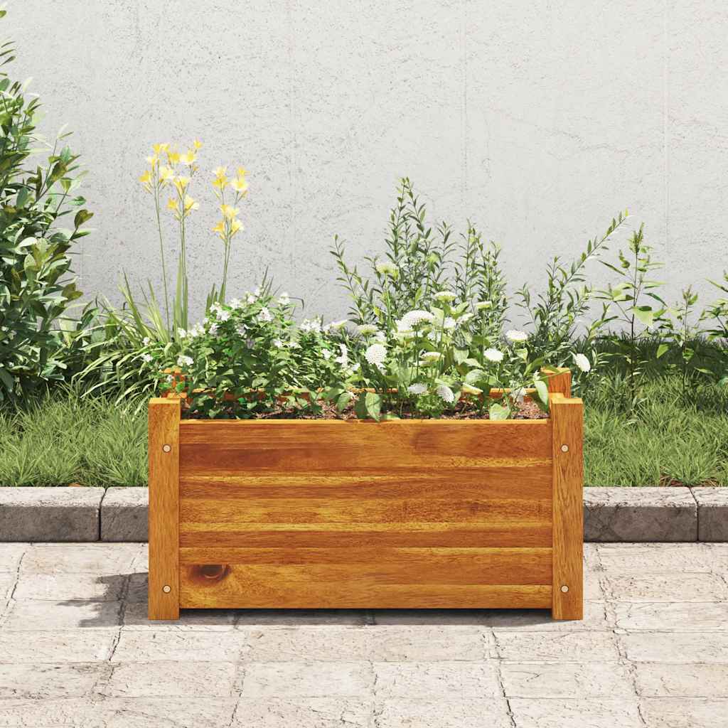 vidaXL Plantenbak verhoogd 76x27,6x25 cm acaciahout