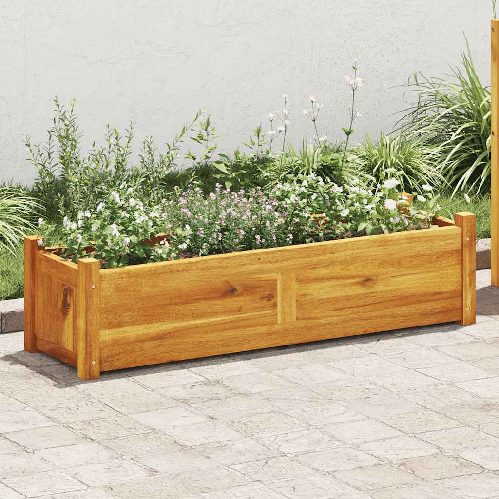 vidaXL Plantenbak verhoogd 76x27,6x25 cm acaciahout
