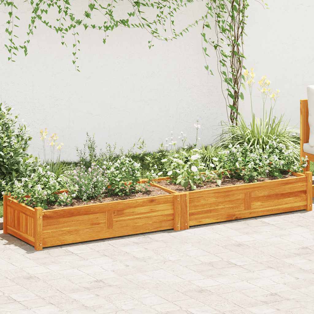 vidaXL Plantenbak verhoogd 76x27,6x25 cm acaciahout