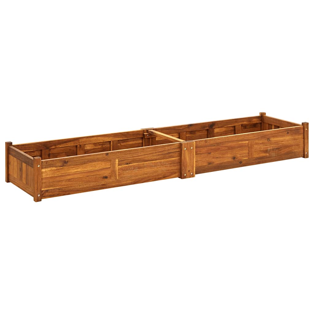 vidaXL Plantenbak verhoogd 76x27,6x25 cm acaciahout