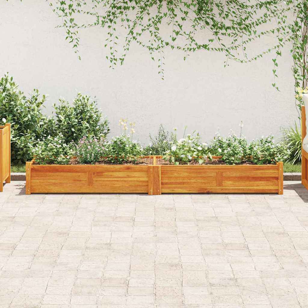 vidaXL Plantenbak verhoogd 76x27,6x25 cm acaciahout