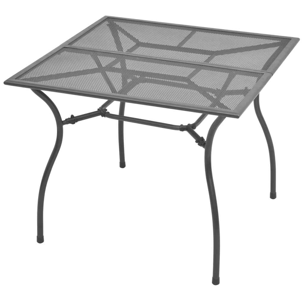 vidaXL Bistrotafel 50x50x70 cm staalgaas