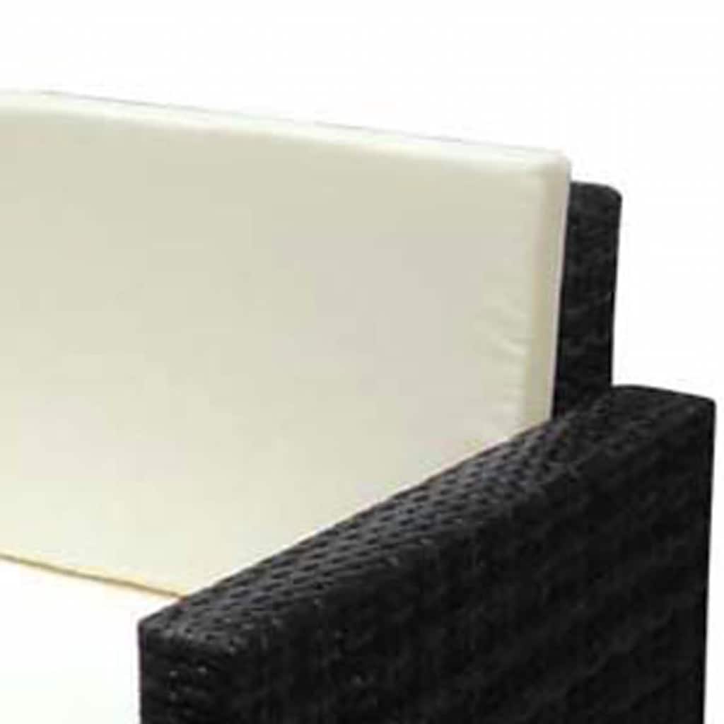 vidaXL 2-delige Loungeset met kussens poly rattan bruin