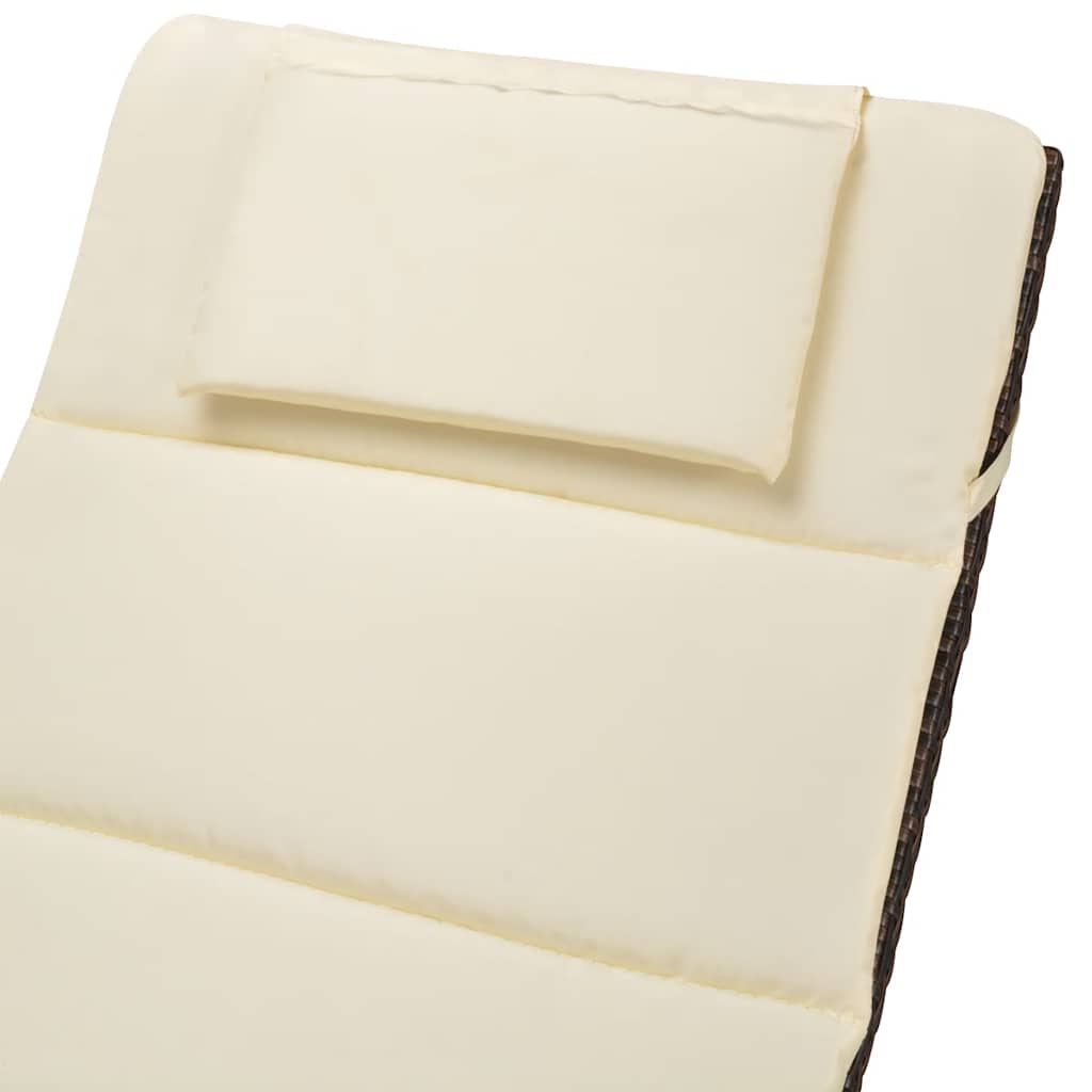 vidaXL 3-delige Loungeset inklapbaar poly rattan grijs