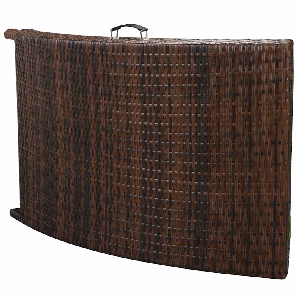 vidaXL 3-delige Loungeset inklapbaar poly rattan grijs