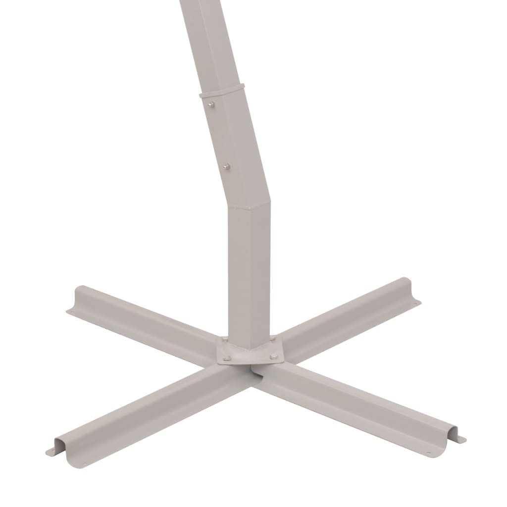 vidaXL Zweefparasol met aluminium paal 350 cm groen