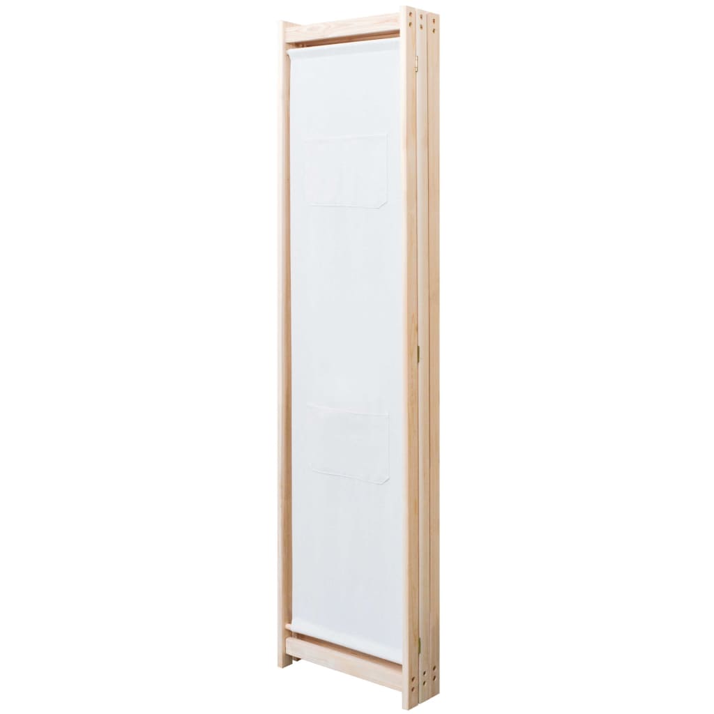 vidaXL Kamerscherm met 4 panelen 160x170x4 cm stof crème