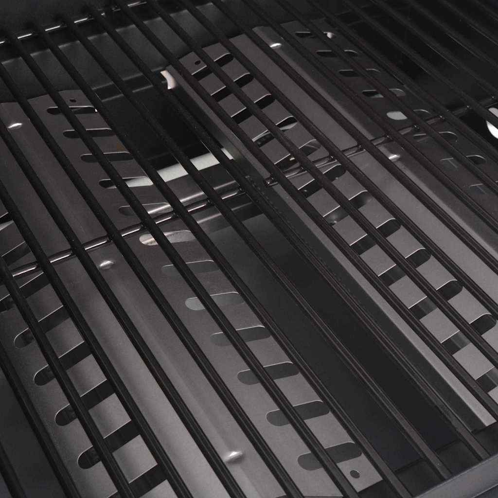 vidaXL Gas Barbecue Grill Zilver Roestvrij staal