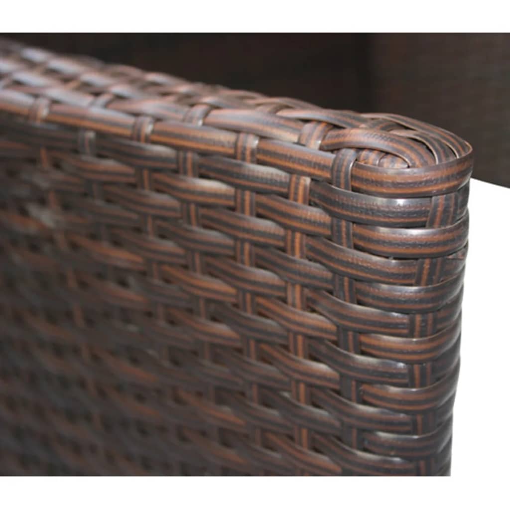 vidaXL Tuinstoelen 2 st poly rattan bruin
