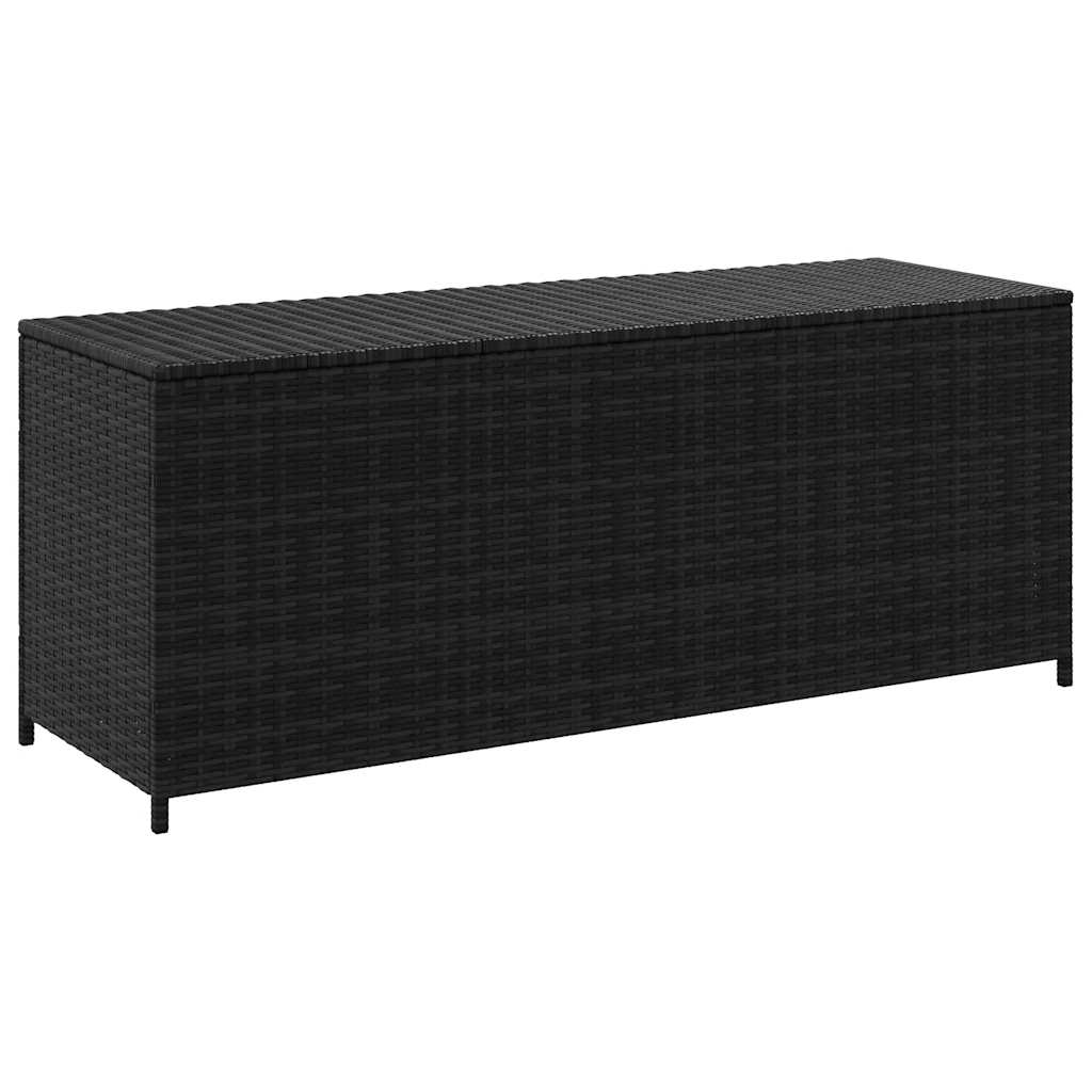 vidaXL Garden Storage Box 150x50x60 cm Poly Rattan Grey