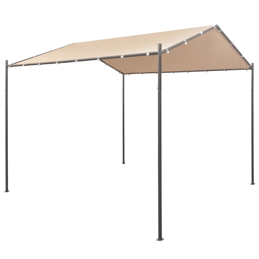 vidaXL Tuinprieel 180 g/m² 400x400x260 cm wit