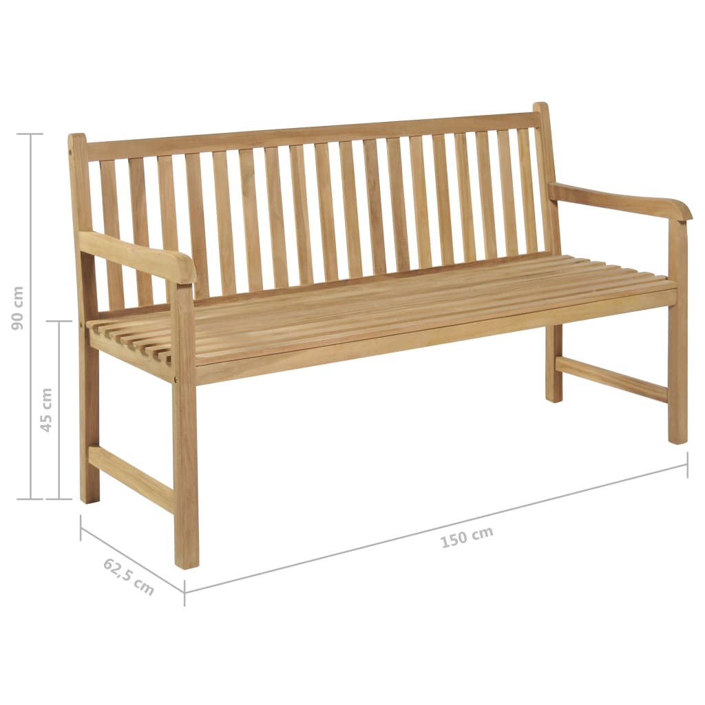 vidaXL Tuinbank 120 cm teakhout