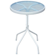 vidaXL Bistrotafel 50x71 cm staal grijs