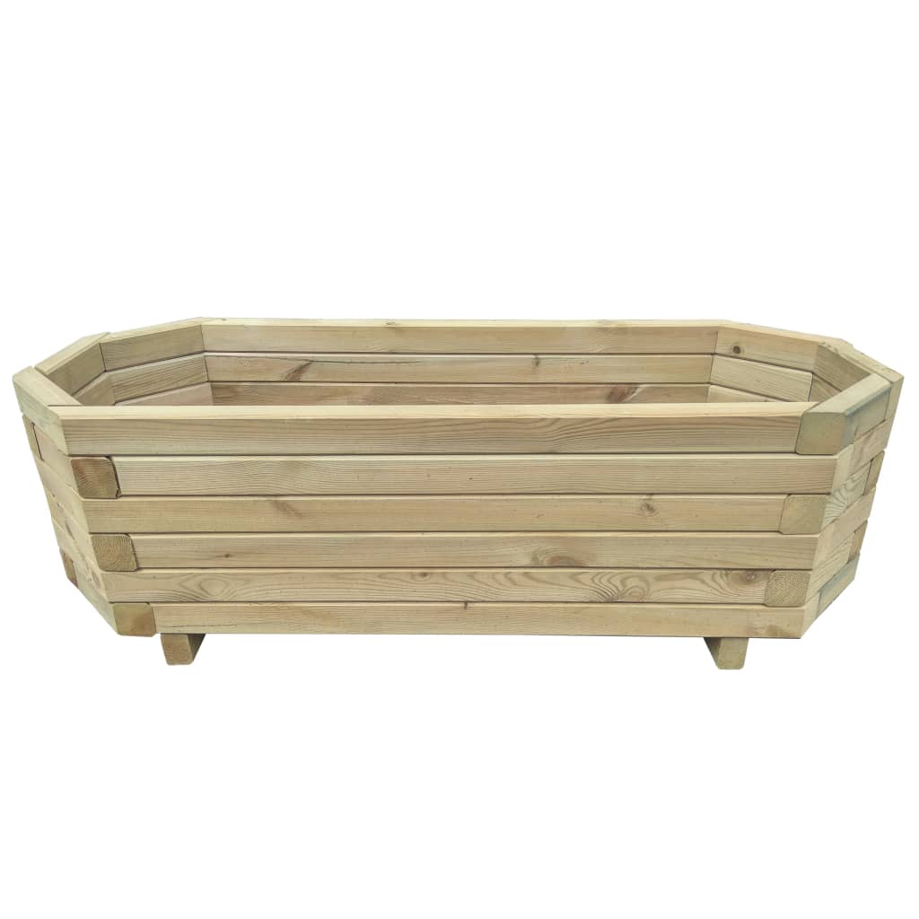 vidaXL Plantenbak verhoogd 100x40x31 cm geïmpregneerd grenenhout