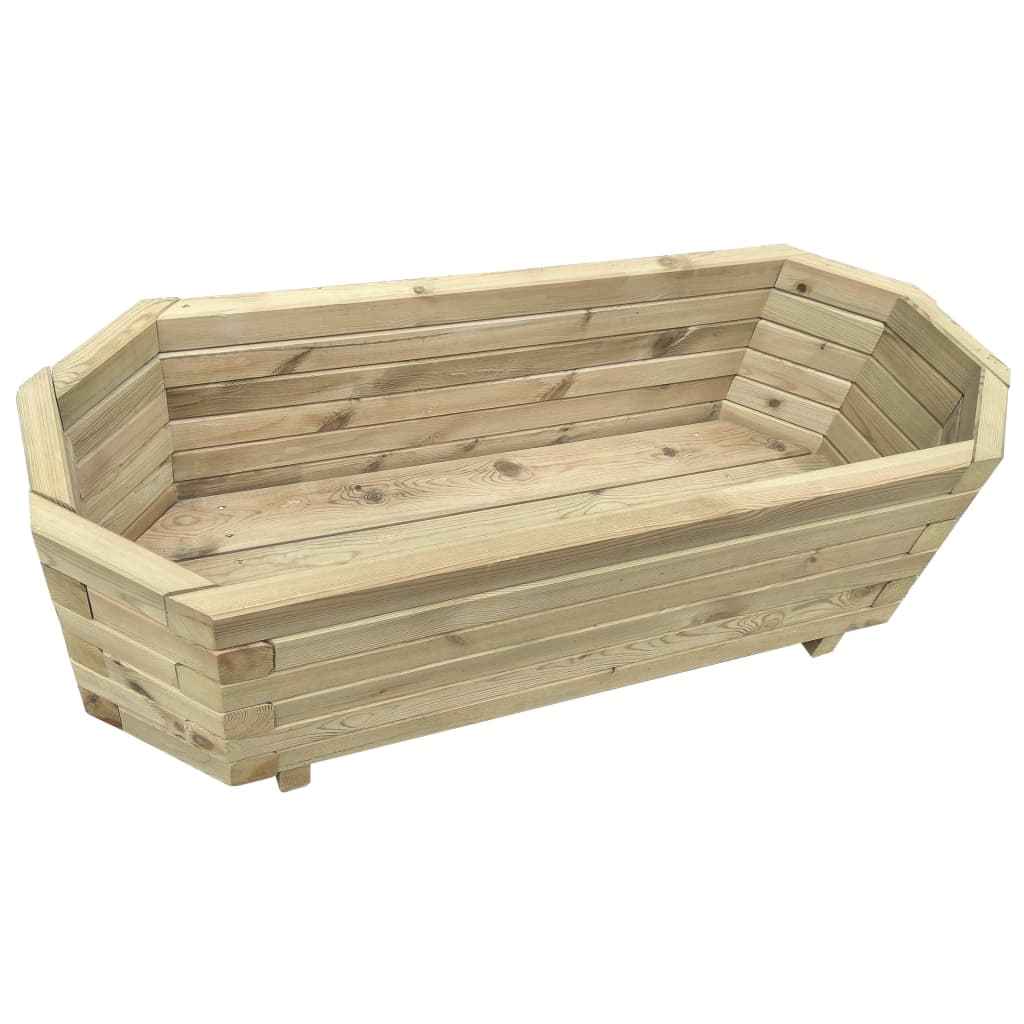 vidaXL Plantenbak verhoogd 100x40x31 cm geïmpregneerd grenenhout