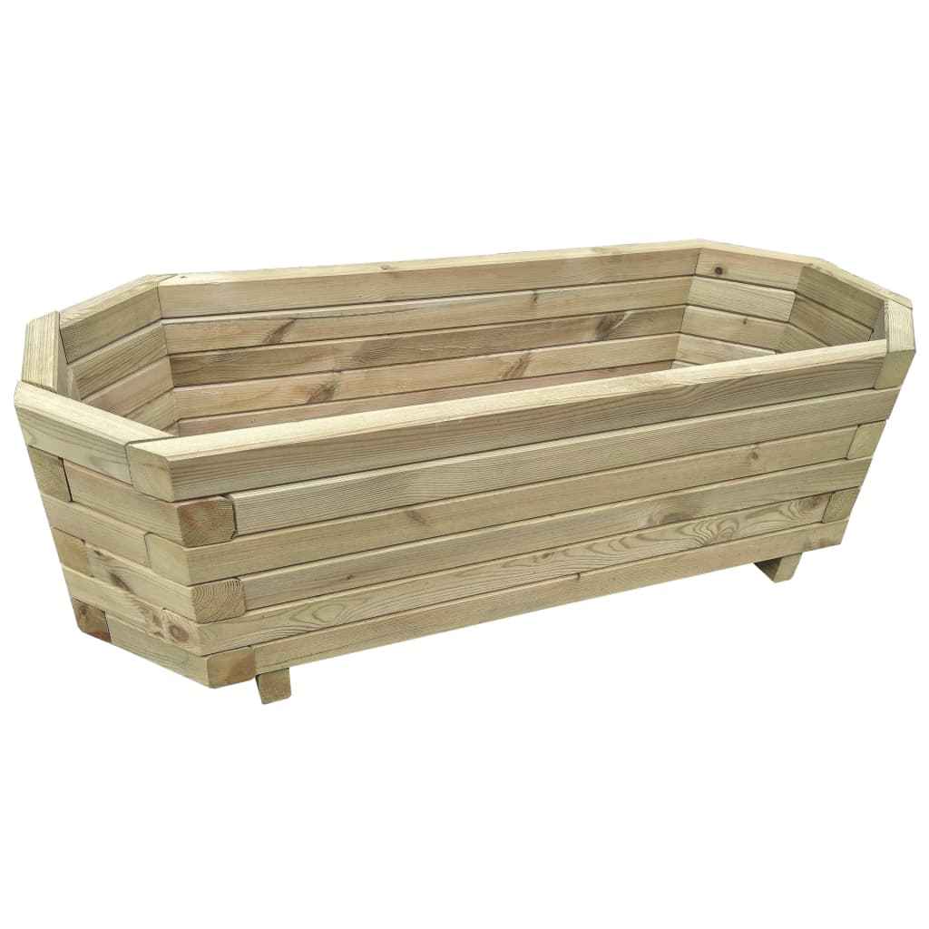 vidaXL Plantenbak verhoogd 100x40x31 cm geïmpregneerd grenenhout