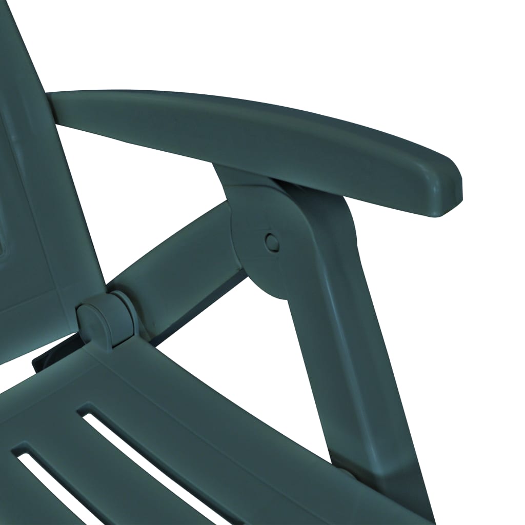 vidaXL Sun Lounger with Footrest Plastic Anthracite