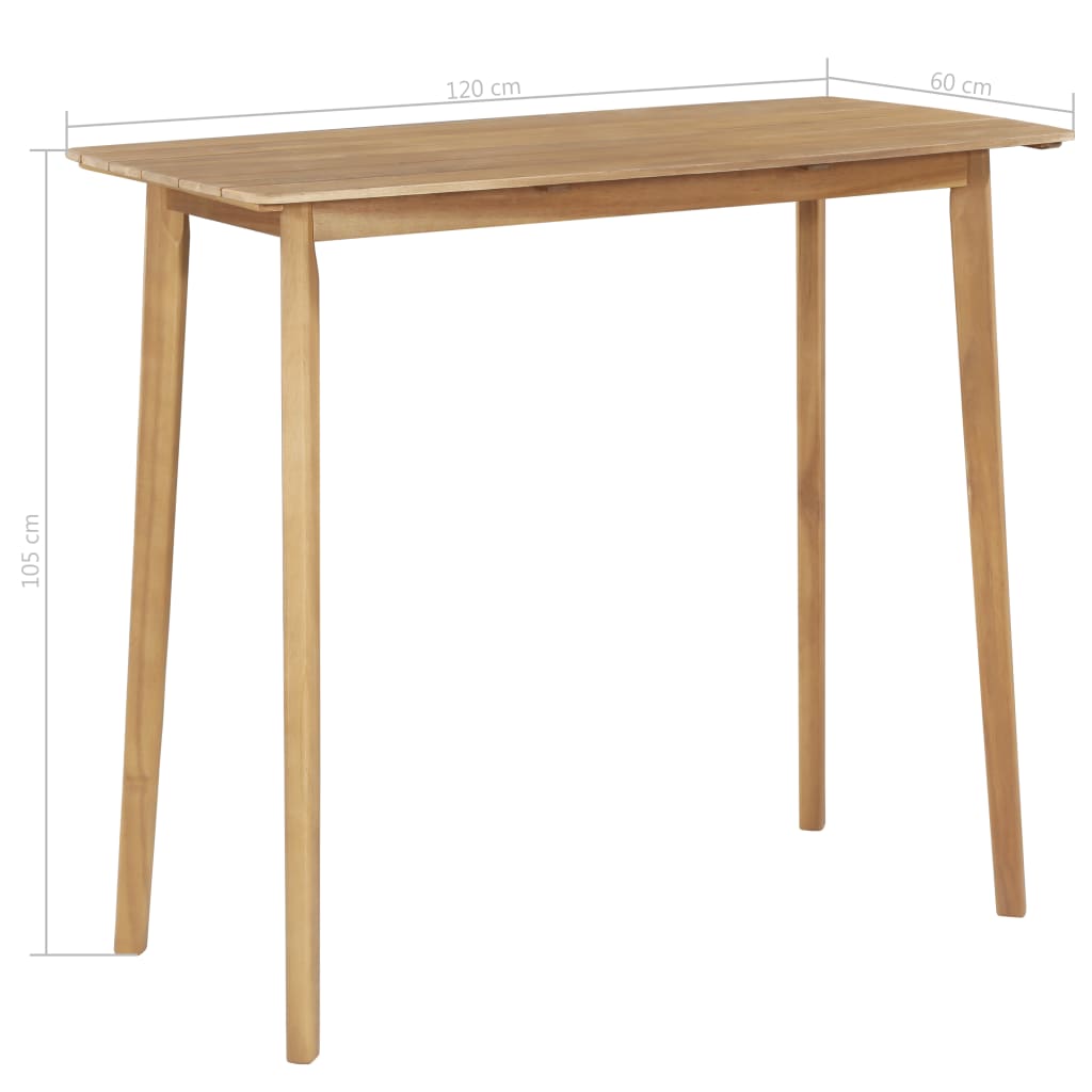 vidaXL 5-piece Garden Dining Set Solid Acacia Wood