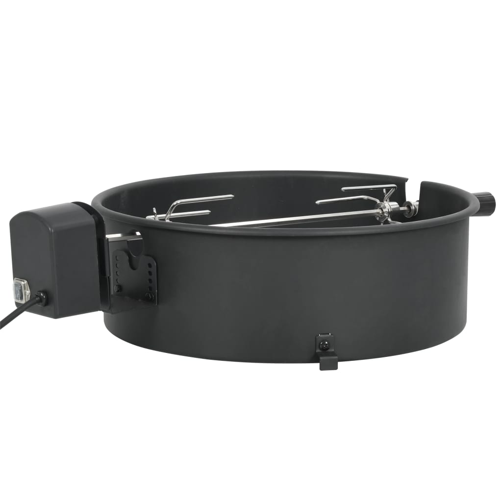 vidaXL BBQ rotisserie ring 57 cm zwart - Aashly