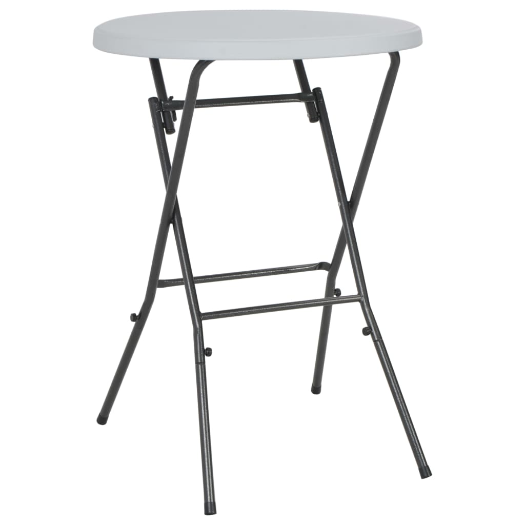 vidaXL Bartafel inklapbaar 80x110 cm HDPE wit