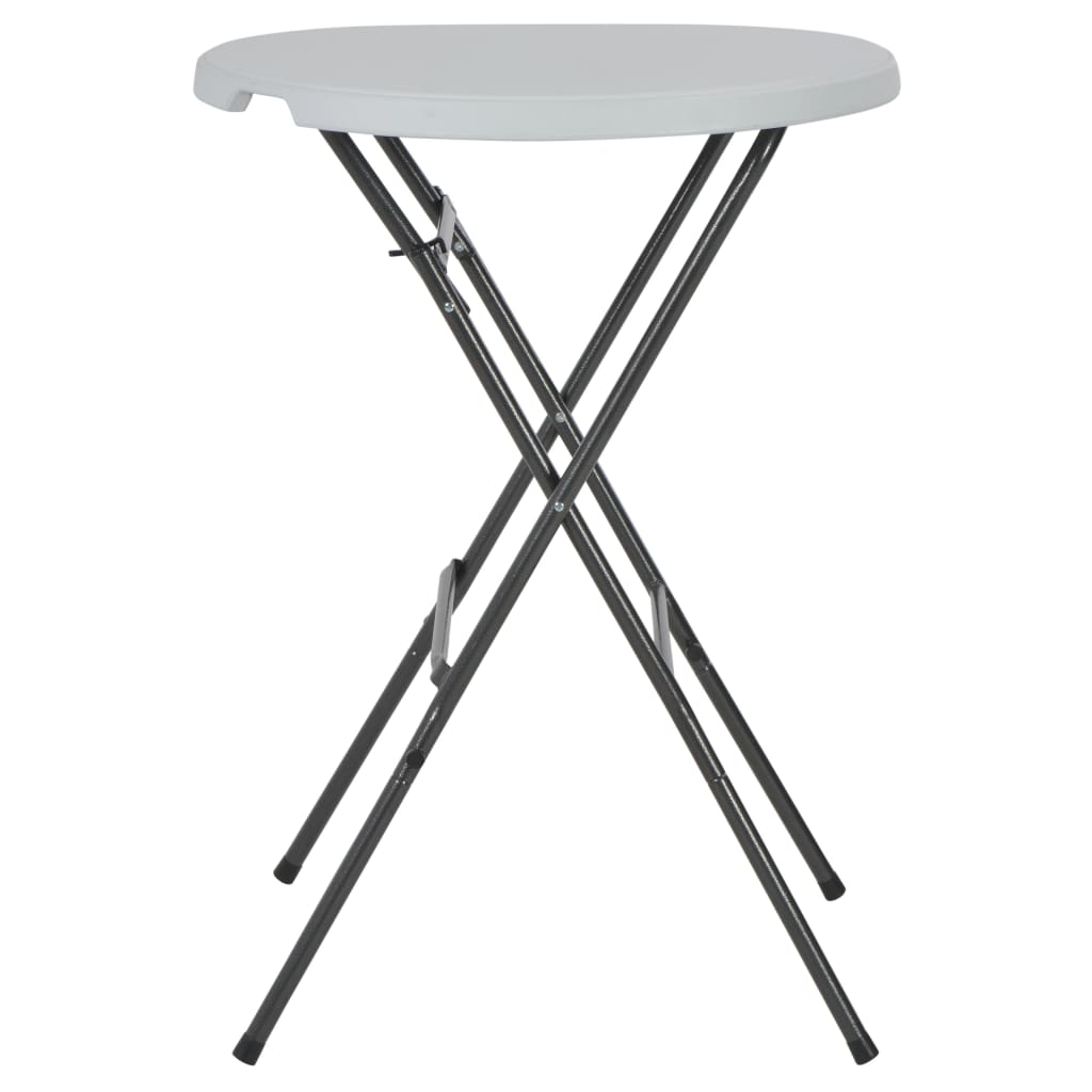 vidaXL Bartafel inklapbaar 80x110 cm HDPE wit