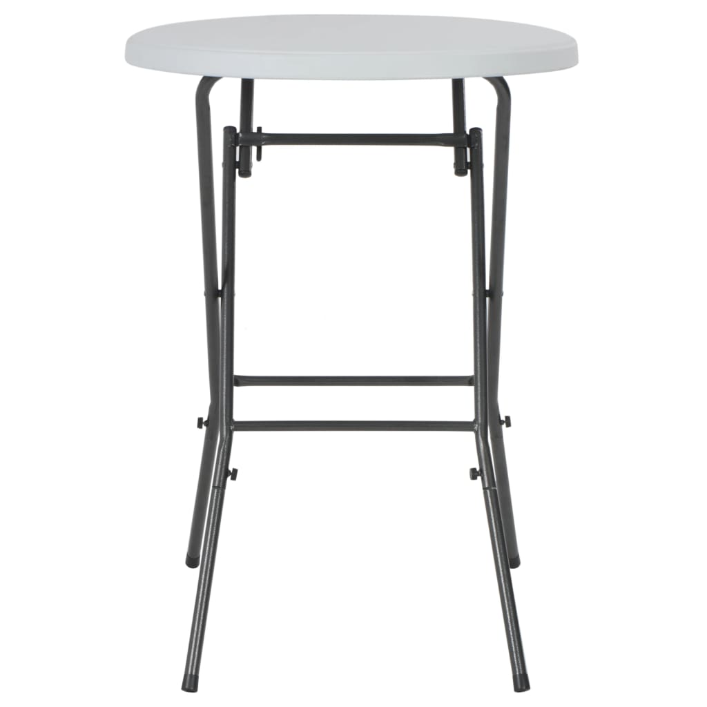 vidaXL Bartafel inklapbaar 80x110 cm HDPE wit