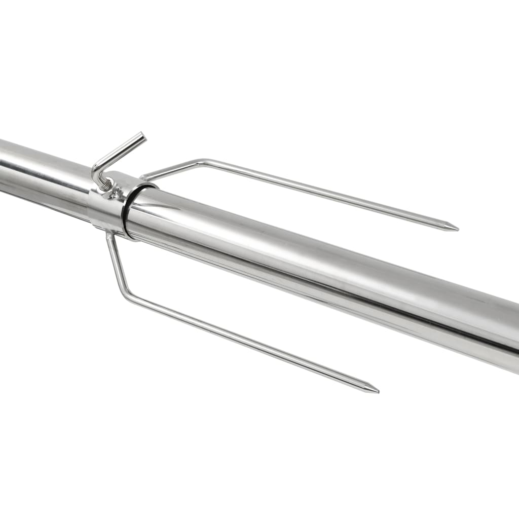 vidaXL Automatische barbecue met motor 207x45x81 cm roestvrij staal - Aashly