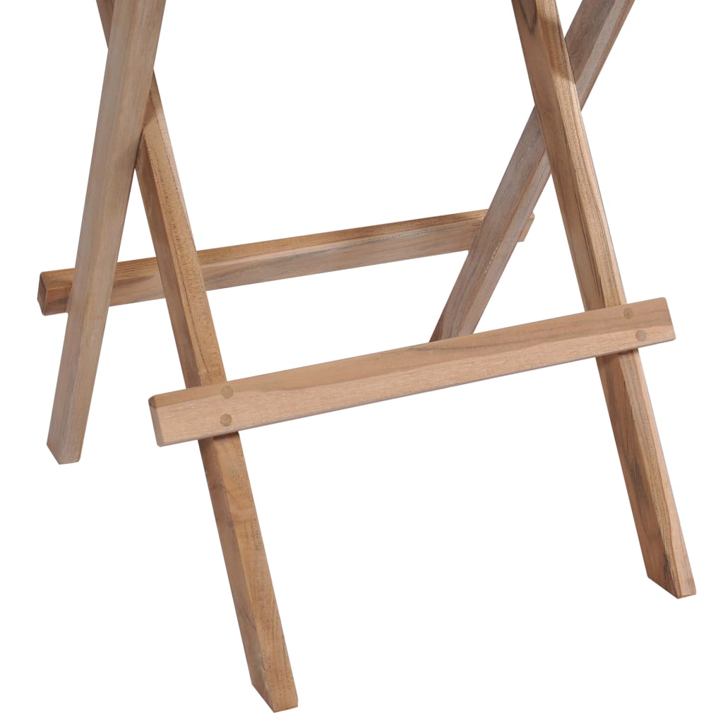 vidaXL Bistrotafel inklapbaar 60x60x65 cm massief teakhout