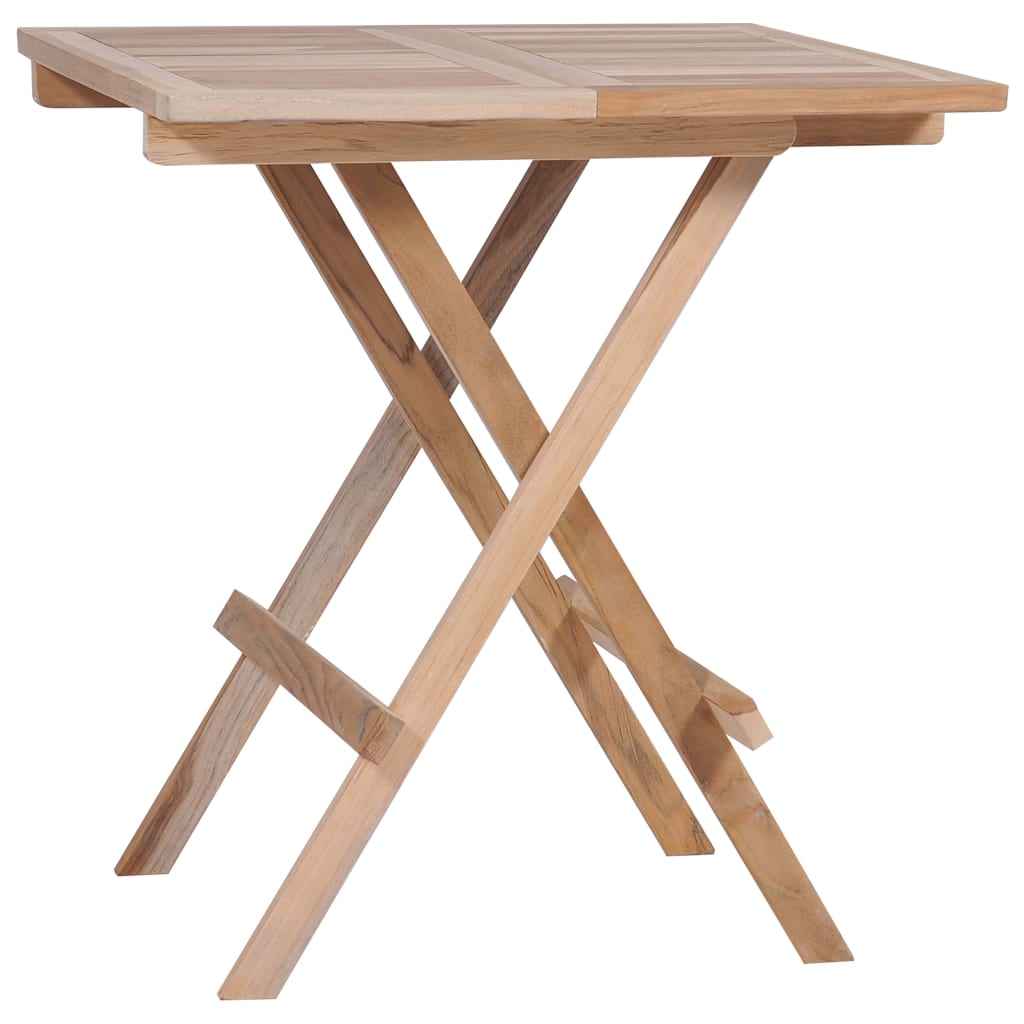 vidaXL Bistrotafel inklapbaar 60x60x65 cm massief teakhout