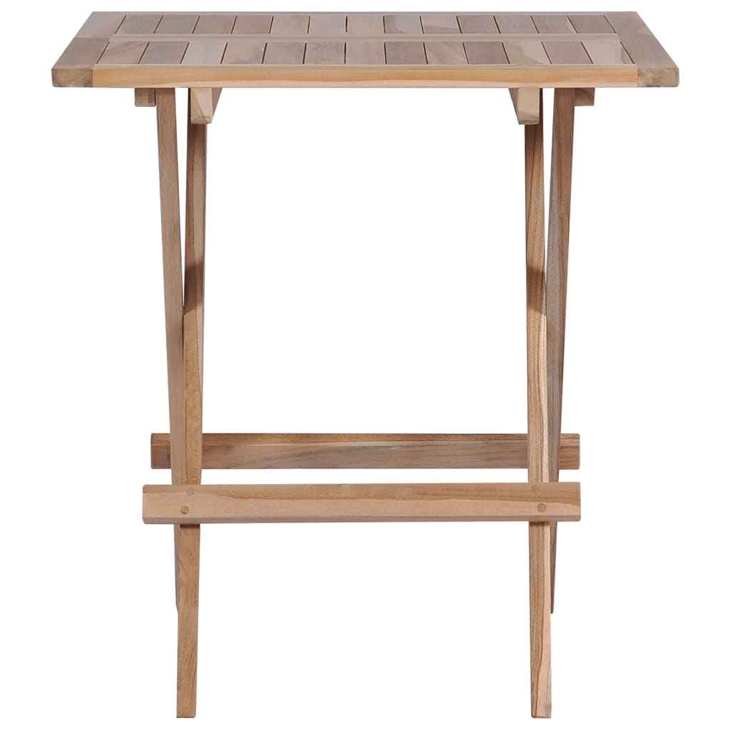 vidaXL Bistrotafel inklapbaar 60x60x65 cm massief teakhout