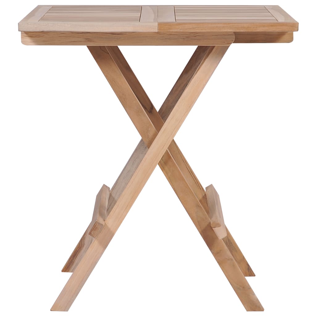 vidaXL Bistrotafel inklapbaar 60x60x65 cm massief teakhout
